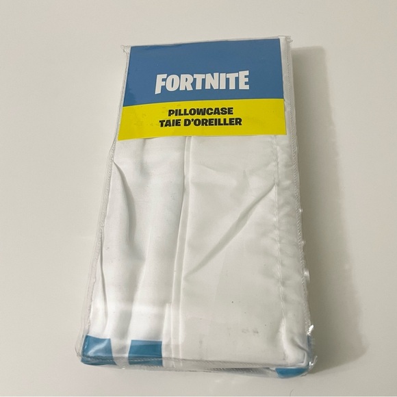 Fortnite Standard Pillowcase White Blue Kids Polyester Pillow Case - Picture 12 of 12